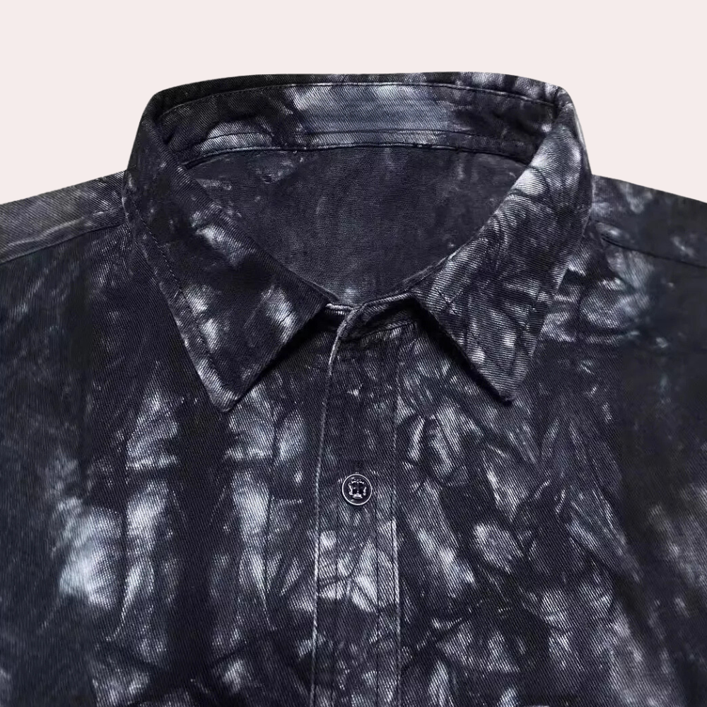 MATEO - Camisa de manga larga para hombre con estampado abstracto