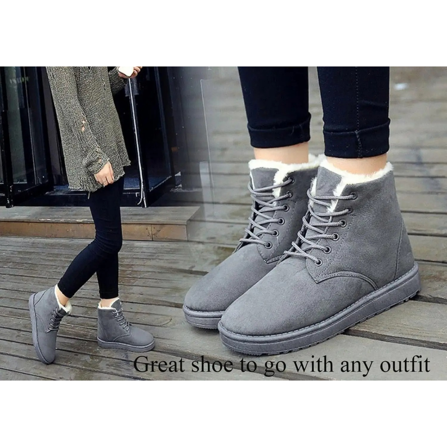 NOVA - Botas de invierno cómodas con forro cálido para niñas