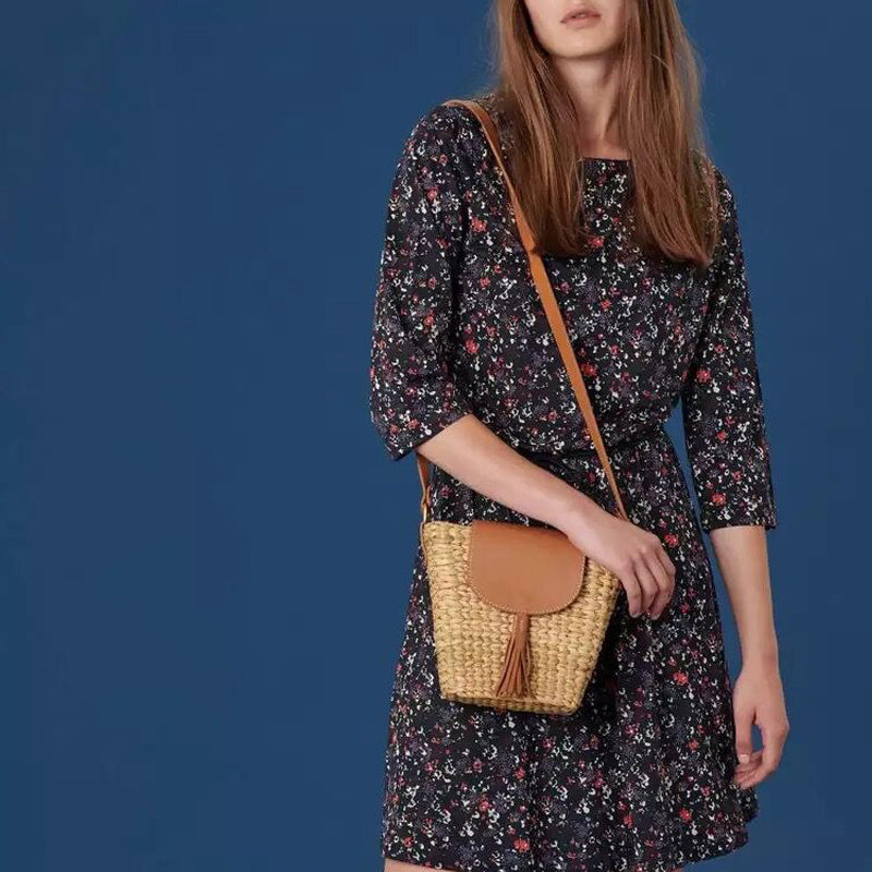 Bolso de mano artesanal tejido a mano para mujer – LUNARIA