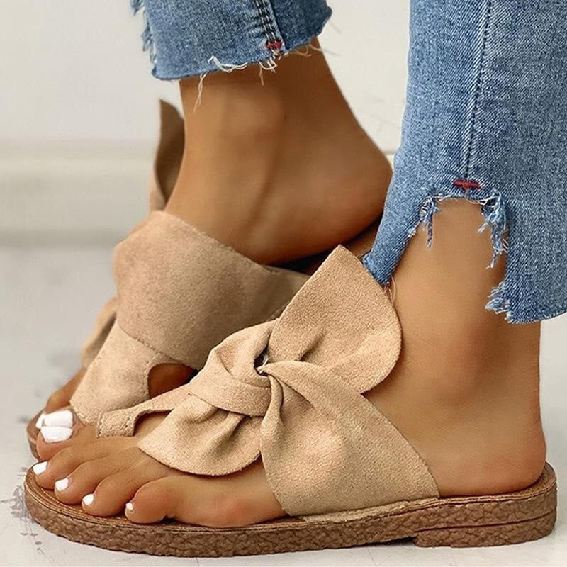 Sandalias de mujer con lazo decorativo y diseño cómodo – MILA BOW