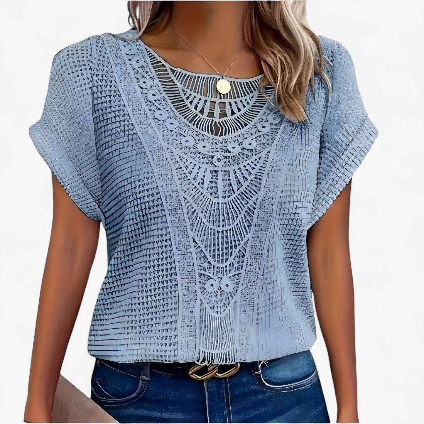 Top de encaje elegante para mujer – CÉLINE