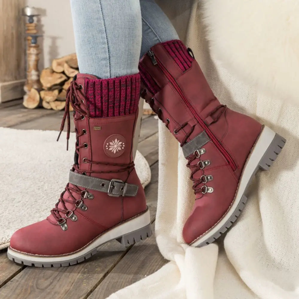 Botas de invierno impermeables para mujer con suela antideslizante – SNOWRA