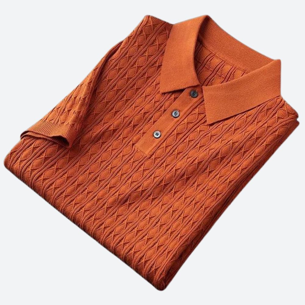 Polo cómodo para hombre con ajuste relajado – Aldreno