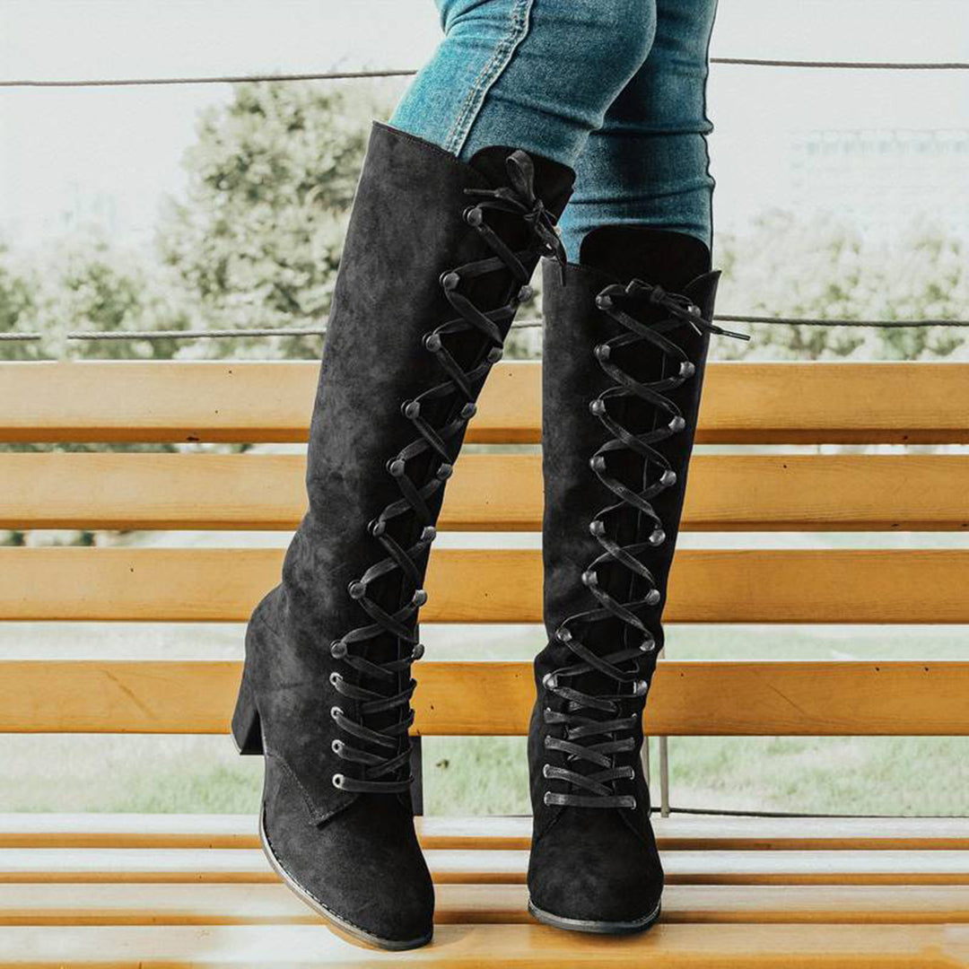 LEONA – Botas largas para mujer con tacón alto