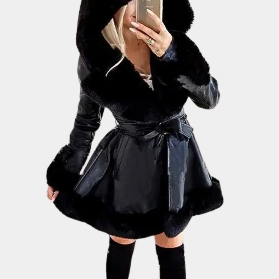 BIANCA – Chaqueta de lujo con capucha para mujer