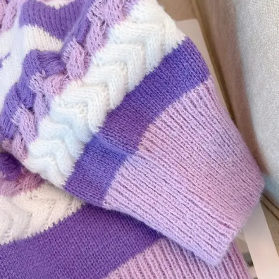 ALICE - Jersey radiante para mujer con hombros caídos