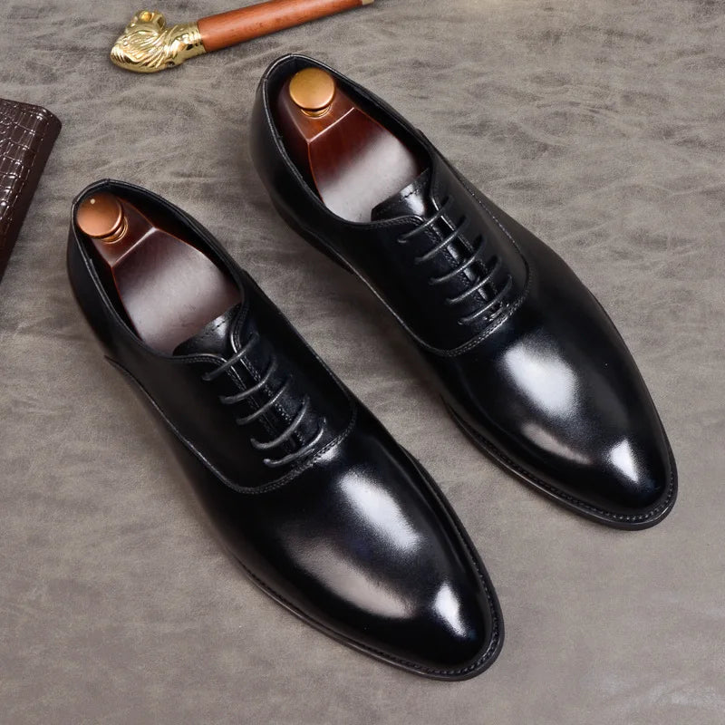 Zapatos Oxford de cuero para hombres con diseño clásico y confort excepcional – MARTON