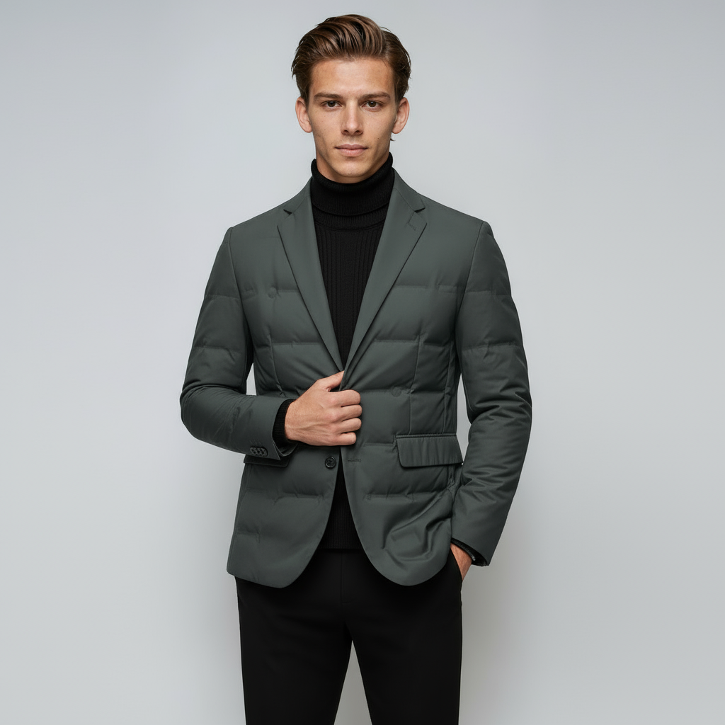 Chaqueta de invierno acolchada para hombre con cierre de botones – NORVAL