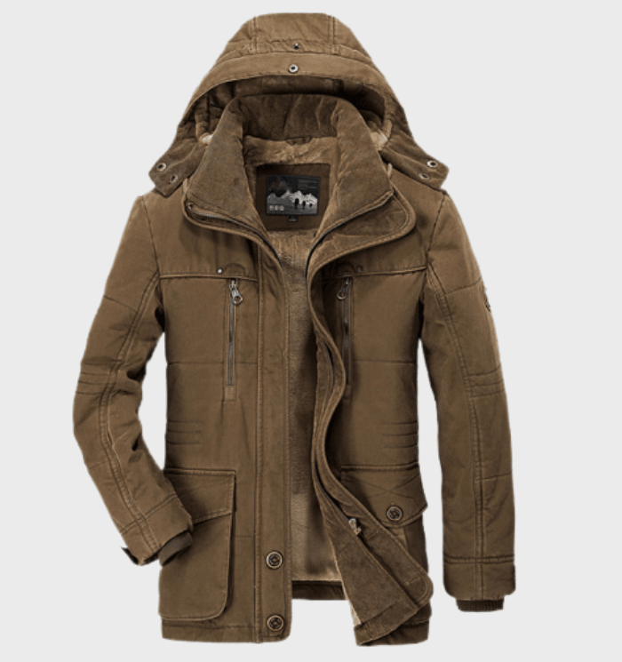 Abrigo acolchado de invierno para hombre con capucha – BRENTOR