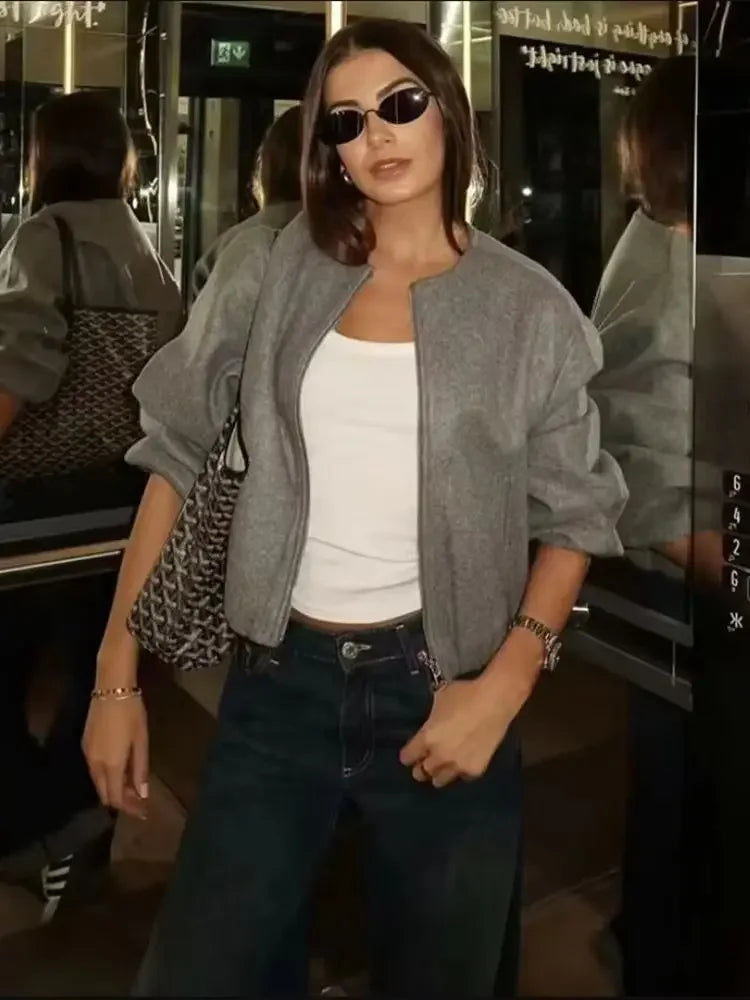 Chaqueta elegante y cómoda de entretiempo para mujer – KAROLIN