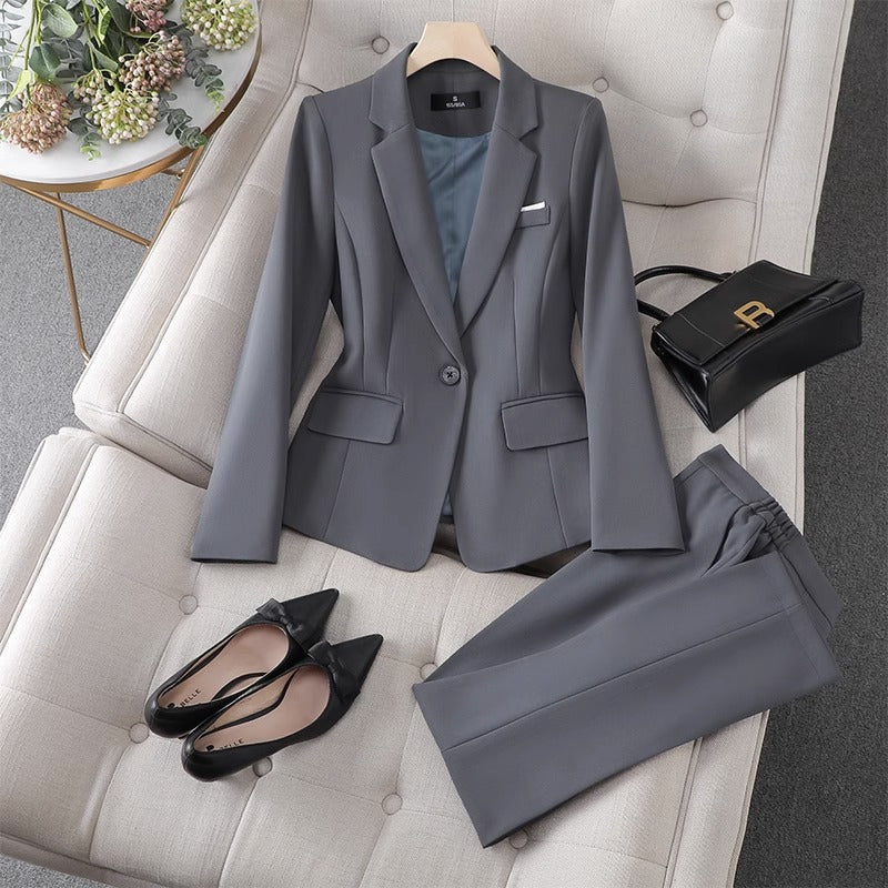 Conjunto de blazer y pantalón elegante para mujer – LYVANIA