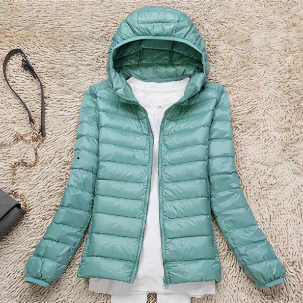 MIA - Abrigo de plumón ultraligero y plegable para mujeres