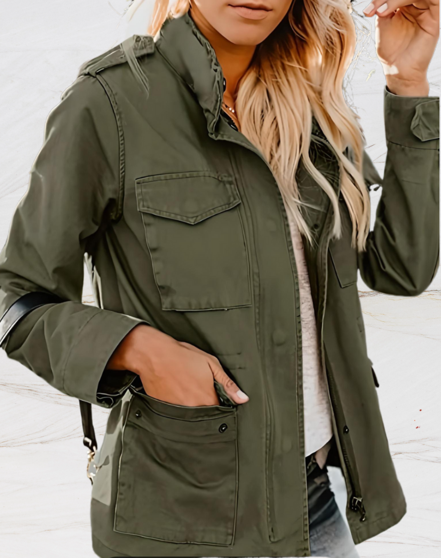 SIMONE – Chaqueta tipo militar para mujer