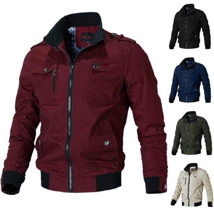 NOAH - Chaqueta de otoño e invierno con cuello alto para hombre