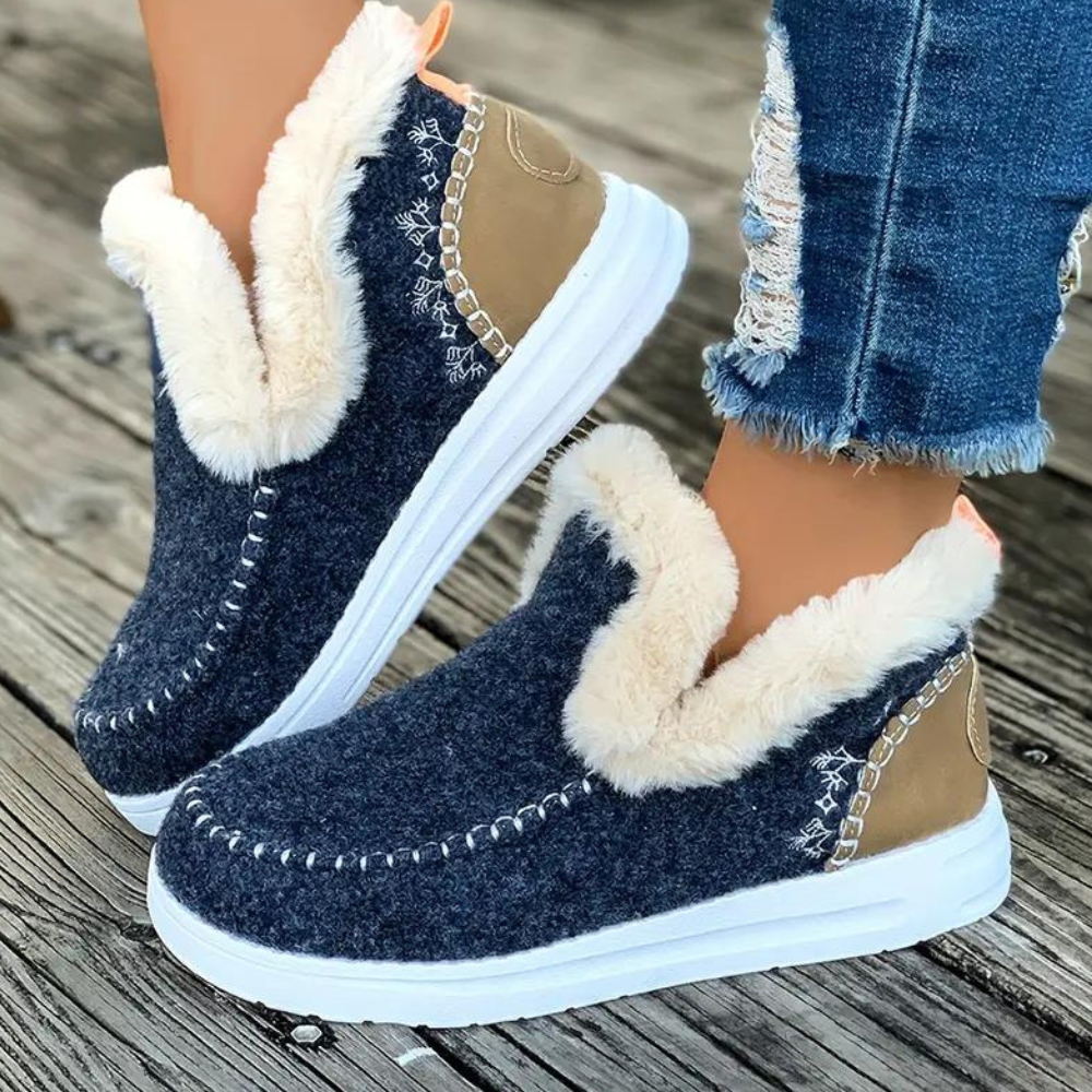 LUNA - Zapatos de invierno sin cordones para mujer