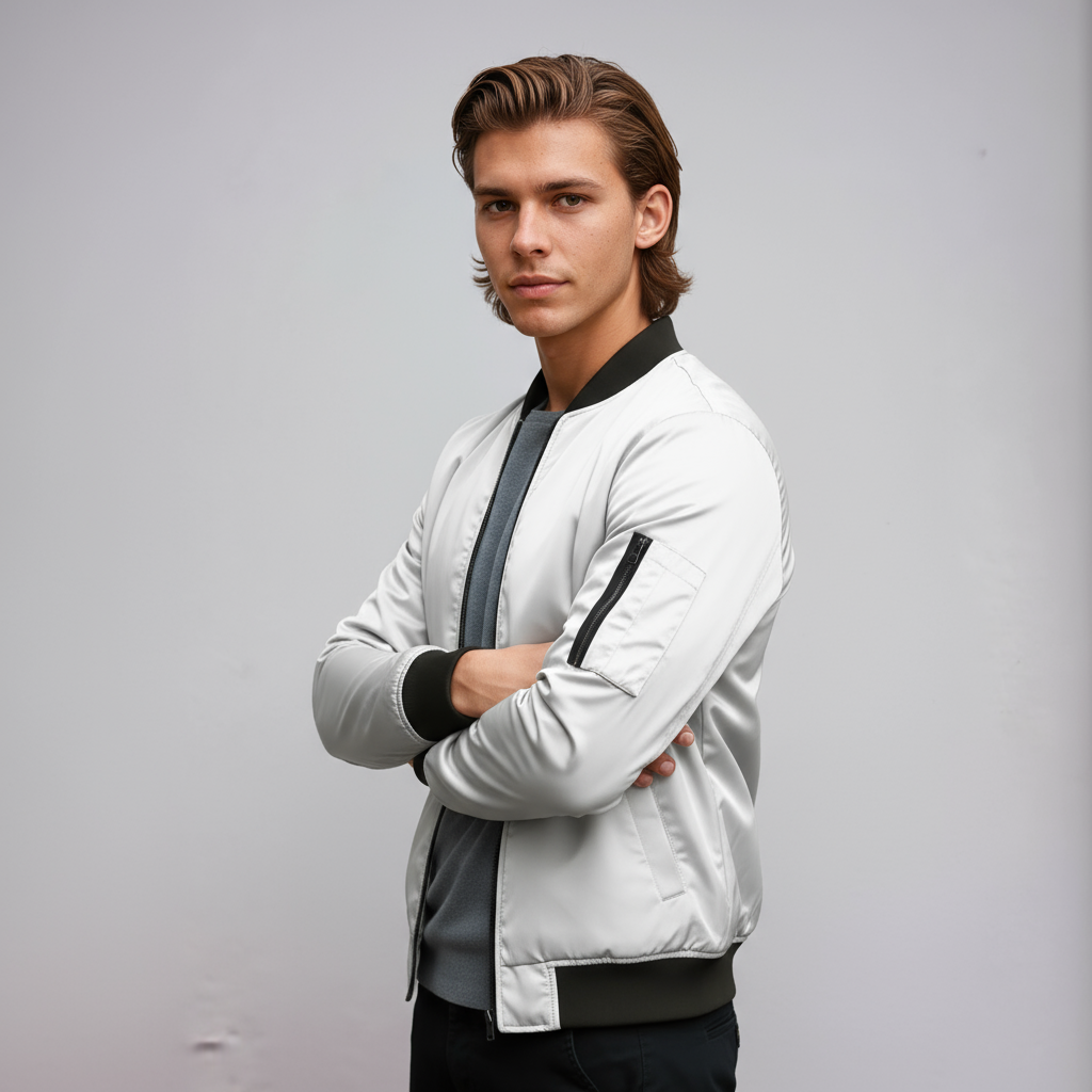 MILVAN – Cazadora bomber para hombre con cremallera y estilo urbano