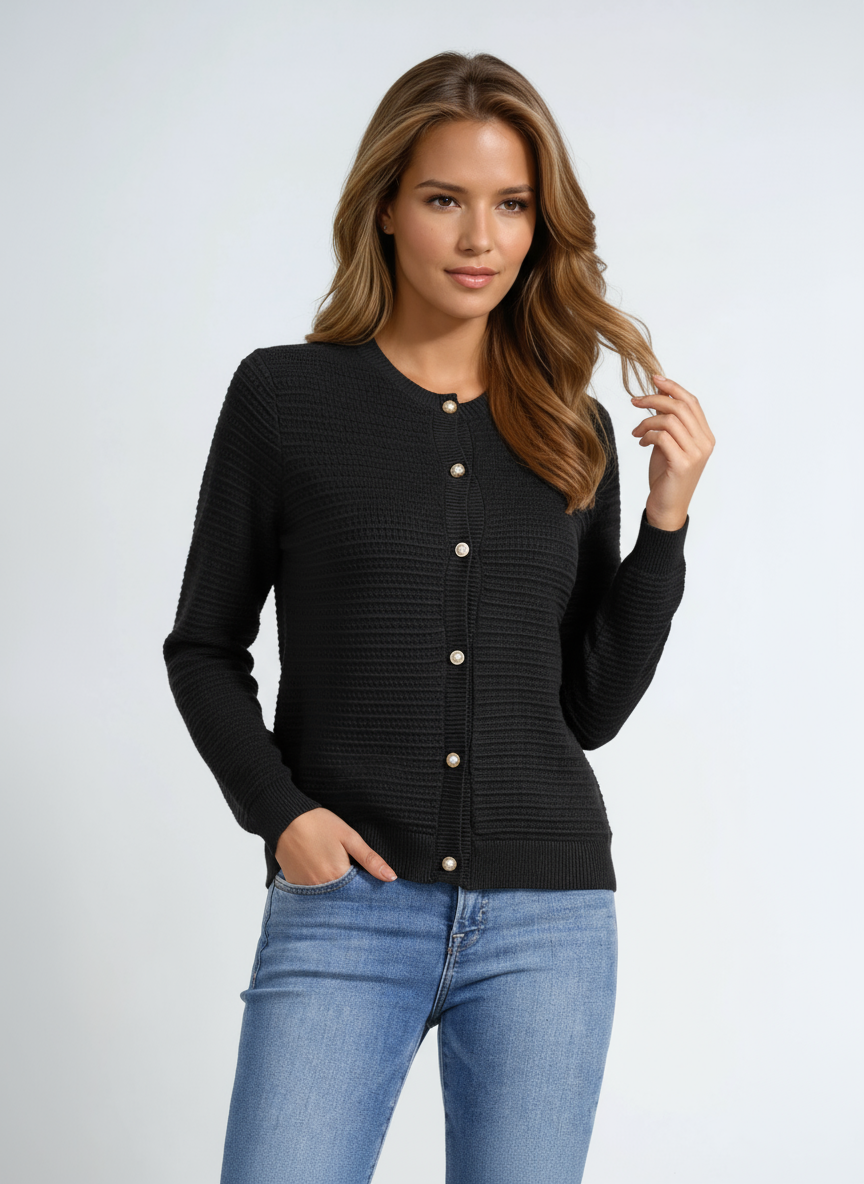 WENARA – Cárdigan de mujer con botones y diseño relajado