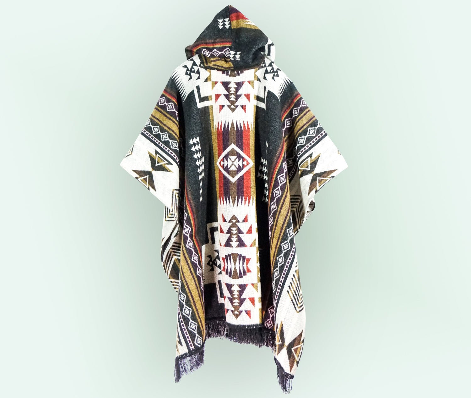 Poncho de Alpaca Artesanal – SUMAK - Nina Toledo