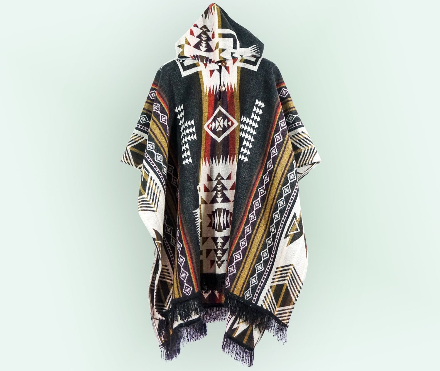Poncho de Alpaca Artesanal – SUMAK - Nina Toledo