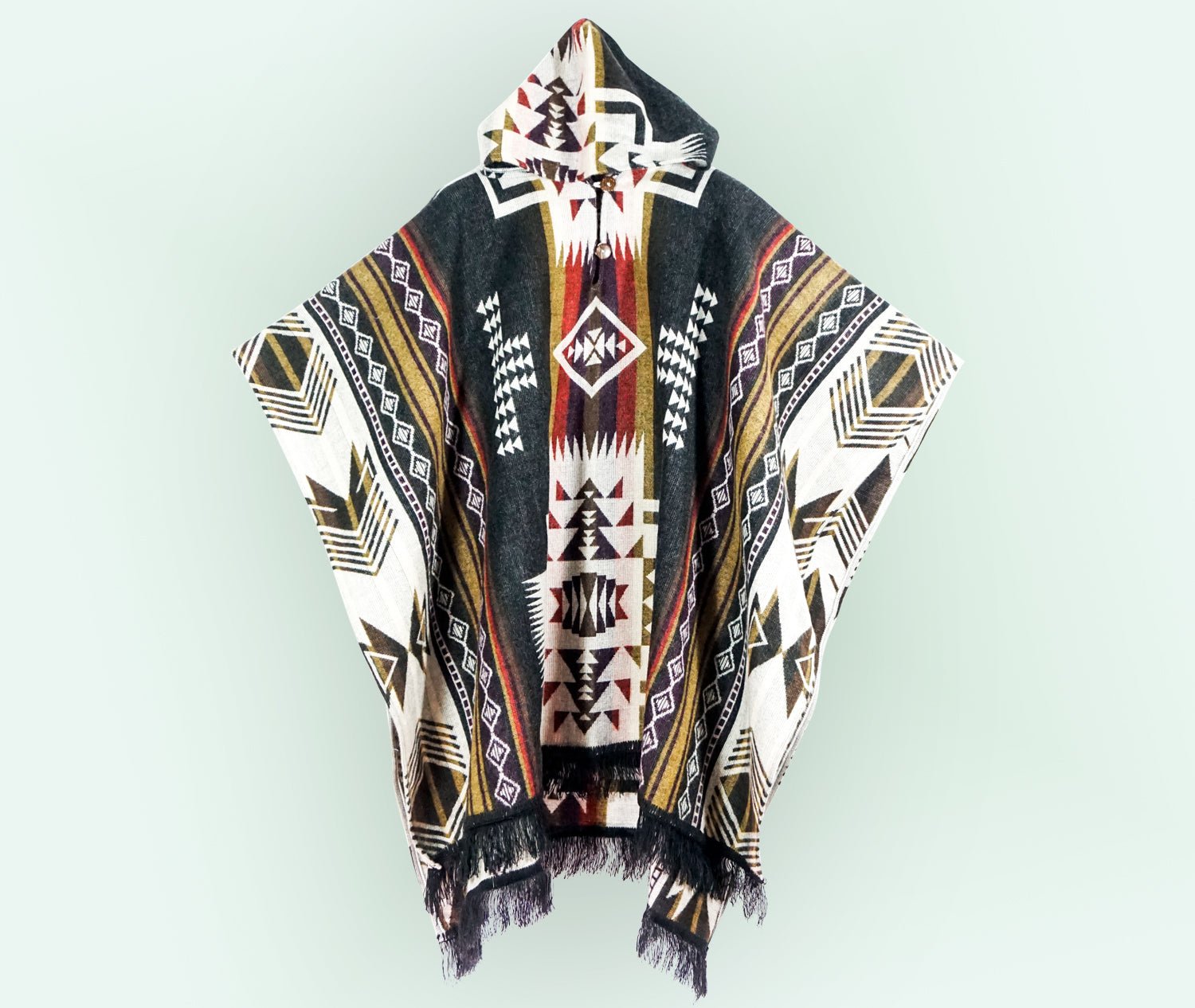 Poncho de Alpaca Artesanal – SUMAK - Nina Toledo