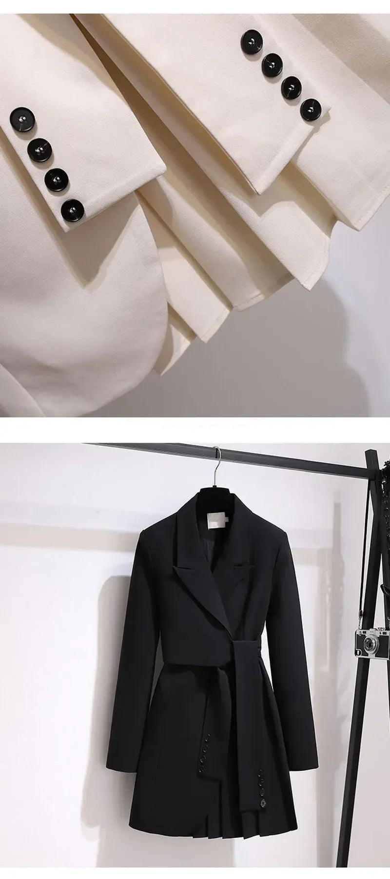 SOFIA - Abrigo estilo gabardina con corte ajustado para mujer