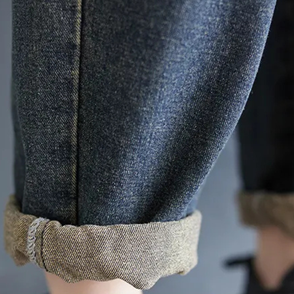 LIA - Peto vaquero vintage patchwork para mujer