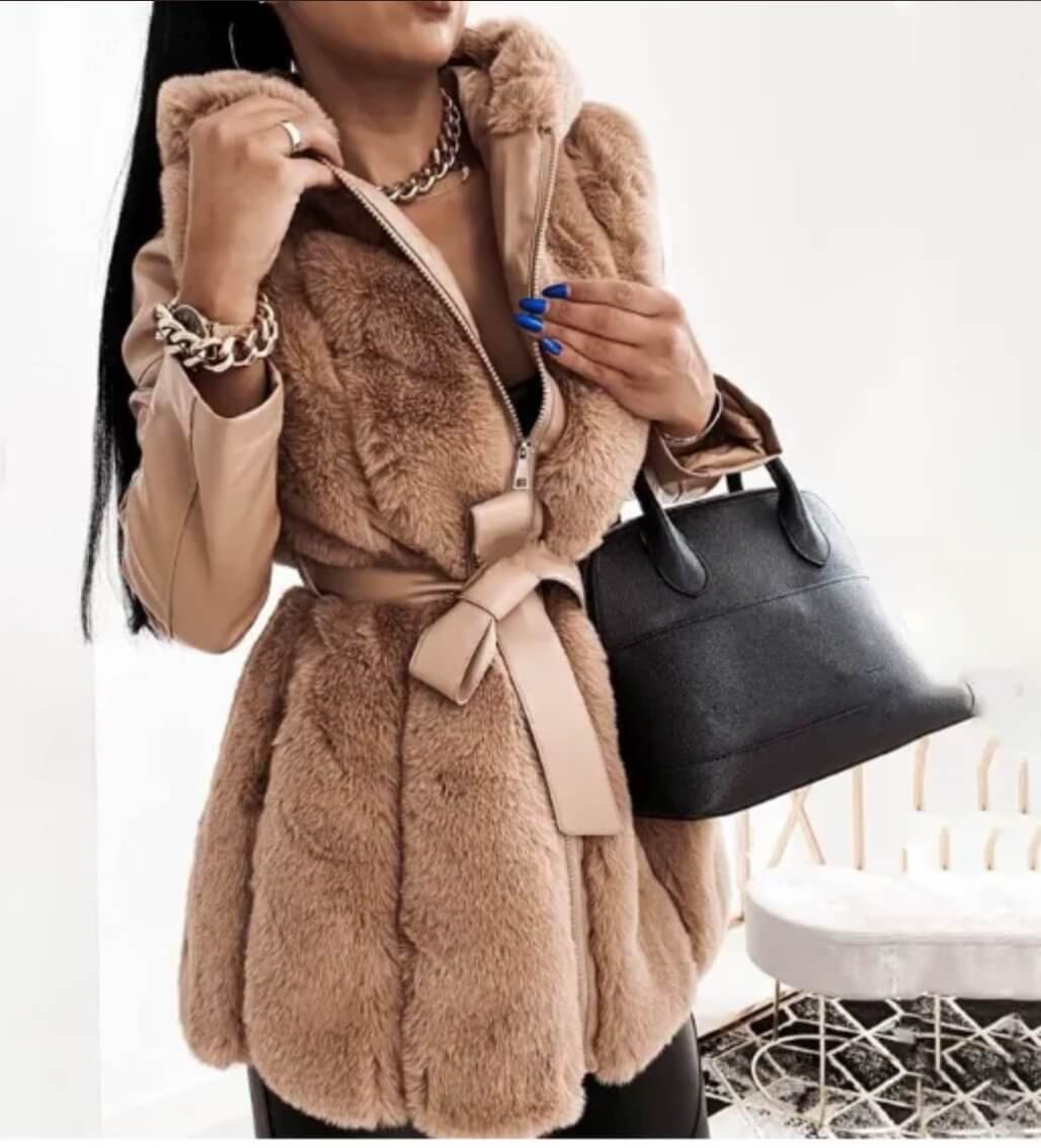 INEZ - Abrigo de invierno elegante de media longitud para mujer