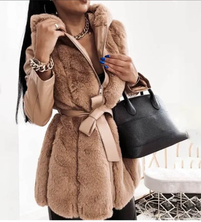 INEZ - Abrigo de invierno elegante de media longitud para mujer