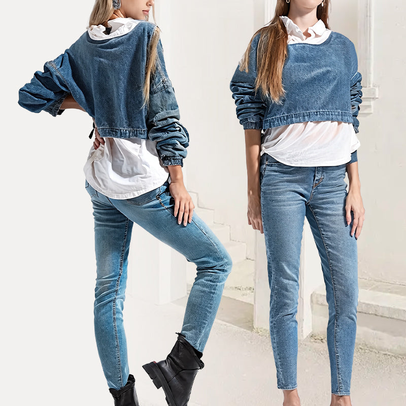Jeans skinny de mujer de talle alto para un ajuste favorecedor – EMILIA