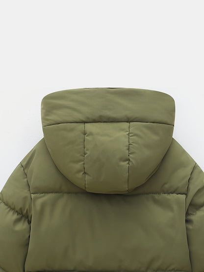 NILS - Chaqueta acolchada con capucha y mangas largas para niños