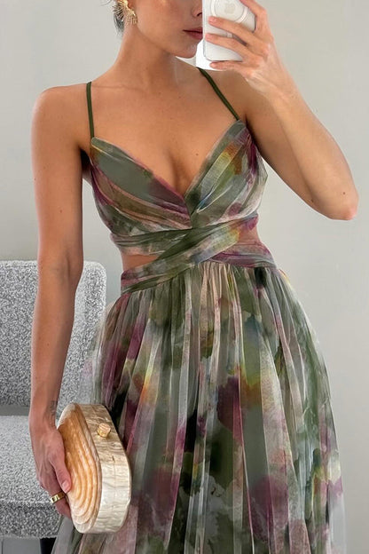 GARDENIA – Vestido largo para mujer con estampado floral