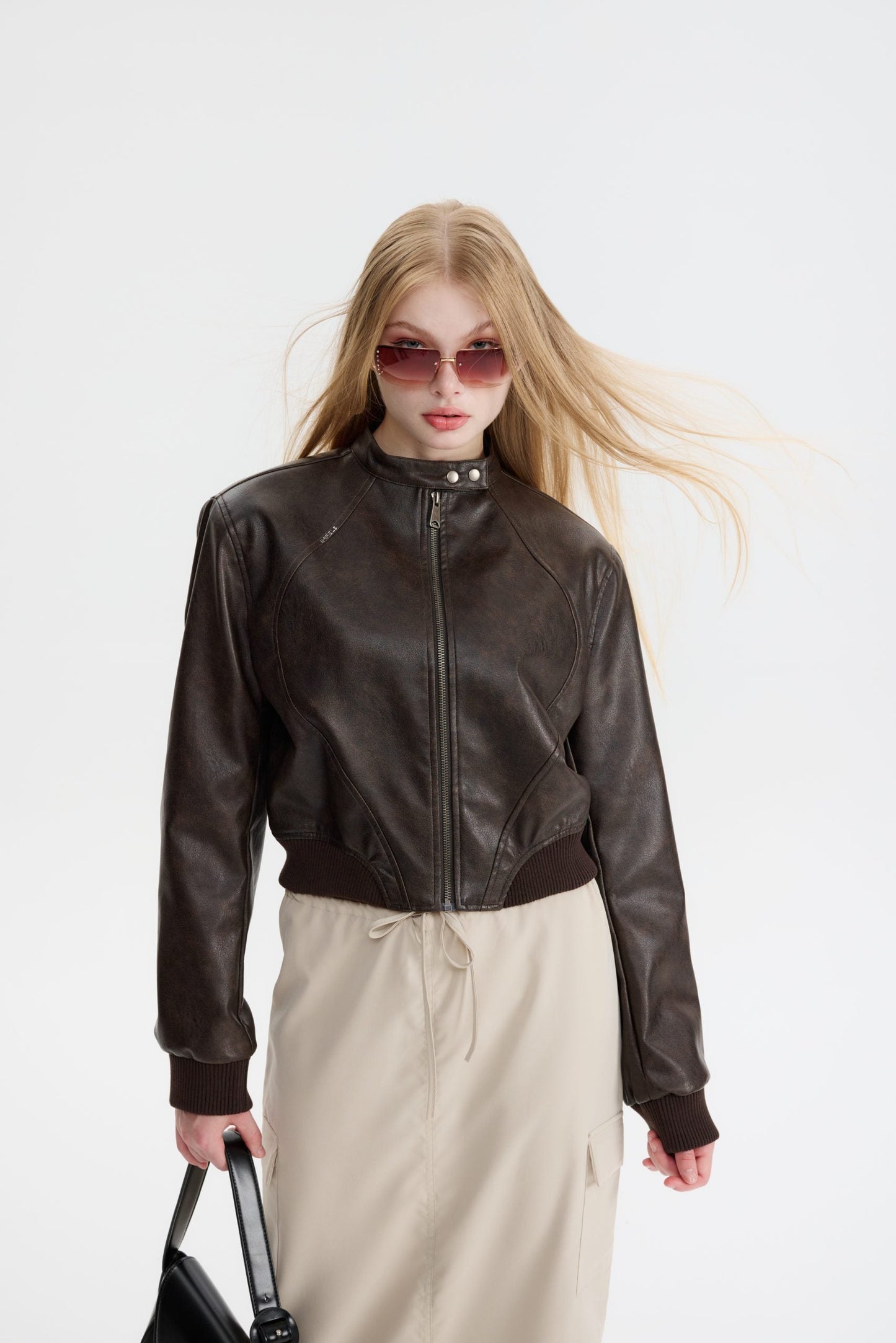 MARIT - Chaqueta de cuero lujosa para mujeres