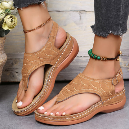 Sandalias de cuña elegantes y cómodas para mujer, perfectas para el verano – LUNA