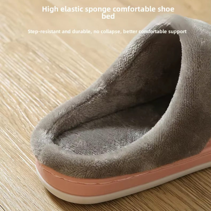 LYARA - Zapatillas de casa para mujer con punta redonda y suela antideslizante