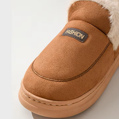 LYSIA - Zapatillas ligeras para mujer con forro de piel sintética y suela antideslizante