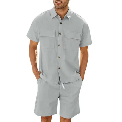 Conjunto veraniego de camiseta y pantalón corto para hombre – ARDEN COAST