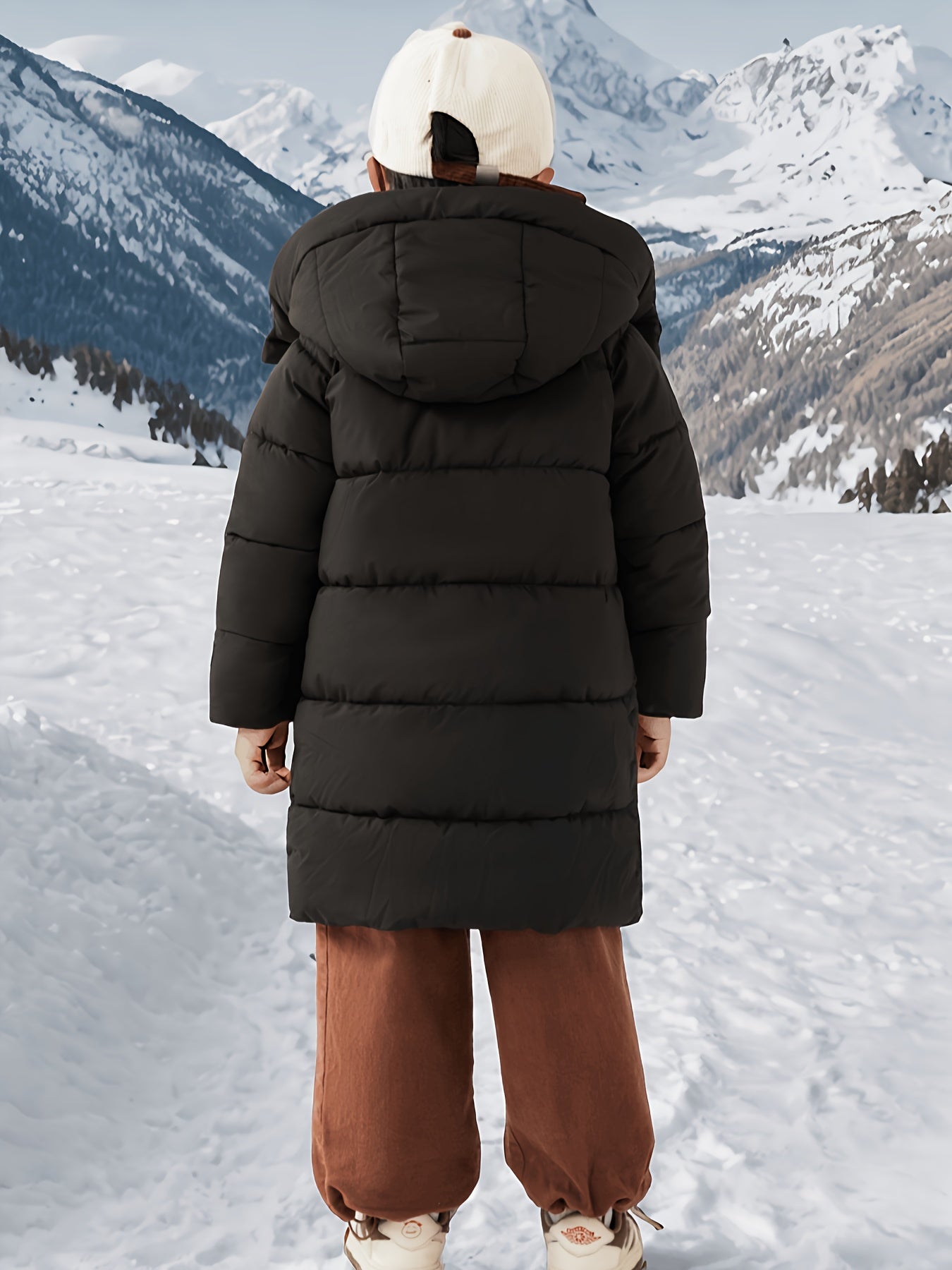 MATEO - Abrigo medio largo con cremallera para niño