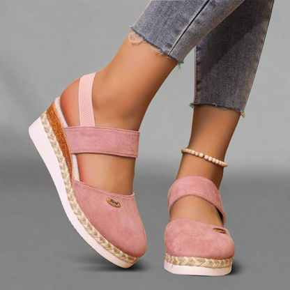 Sandalias de cuña con banda ancha para mujer – LORELEI