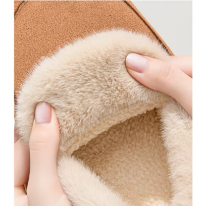 LYSIA - Zapatillas ligeras para mujer con forro de piel sintética y suela antideslizante