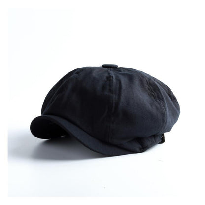 HUGGO - Boina vintage retro estilo flatcap para hombre