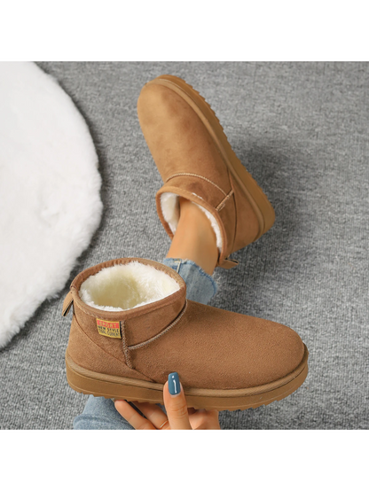 LINA - Botas de invierno ligeras, planas y forradas