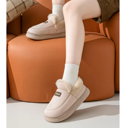 LYSIA - Zapatillas ligeras para mujer con forro de piel sintética y suela antideslizante