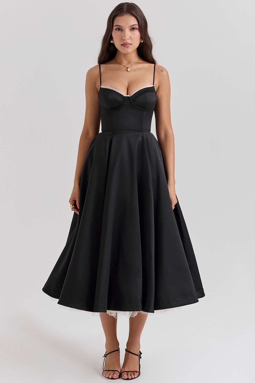 Vestido de Cocktail Elegante para Damas en Estilo Midi para Fiestas y Eventos Especiales – Agota