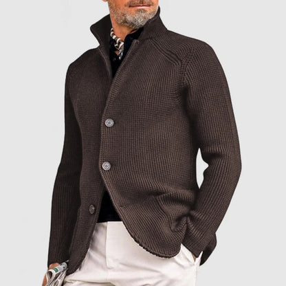 Chaqueta de punto elegante con solapas para hombre – GALIB