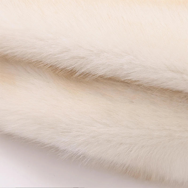 MAEVE - Abrigo de lujo de piel sintética para invierno para mujer