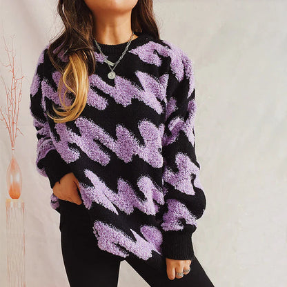 PAOLA – Suéter casual de punto holgado para mujer