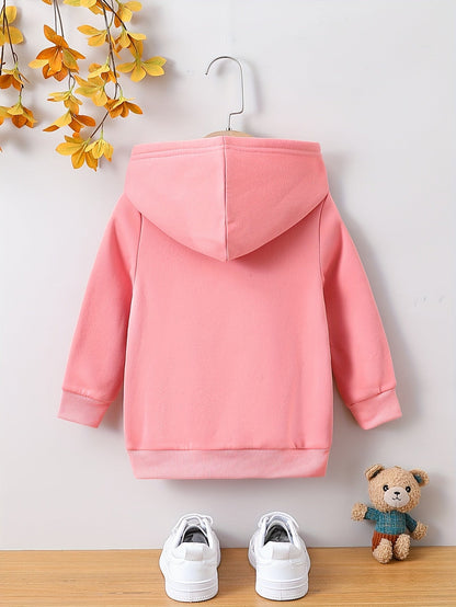 AVA - Sudadera con capucha y estampado de animales para niñas pequeñas