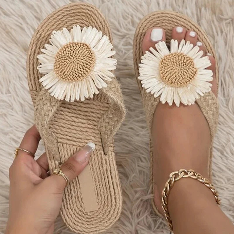 Sandalias artesanales de verano para mujer con tejido hecho a mano – ADALIA