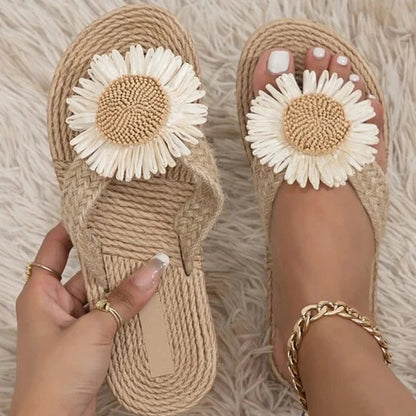 Sandalias artesanales de verano para mujer con tejido hecho a mano – ADALIA