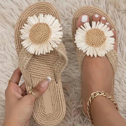 Sandalias artesanales de verano para mujer con tejido hecho a mano – ADALIA